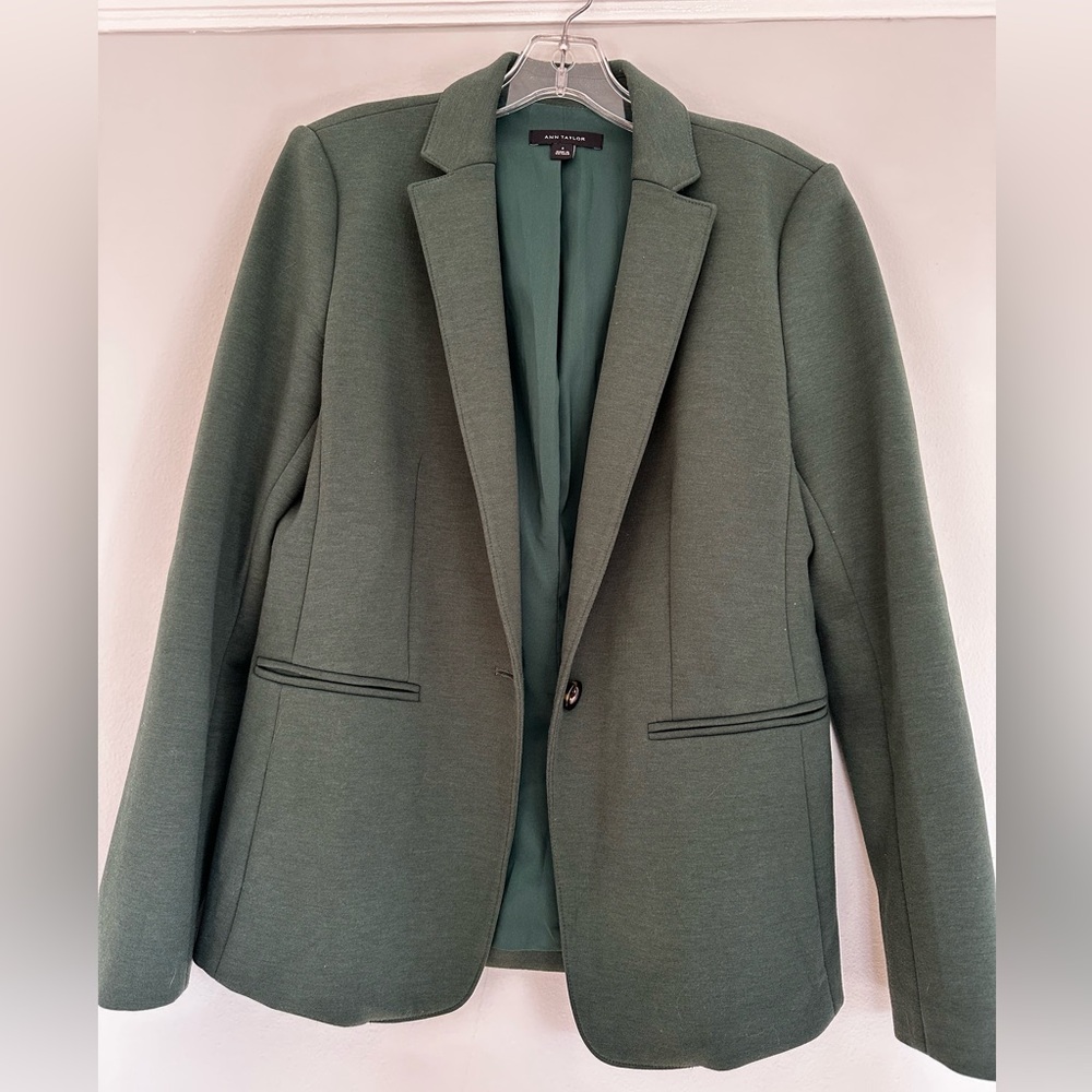 Ann Taylor Hutton Blazer in Hunter Green